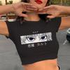 Crop Top Hunter X Hunter T Shirt Japanese Anime Killua Zoldyck Hisoka Cartoon Cute Manga T-shirt Kurapika HxH Tshirt Tees Female