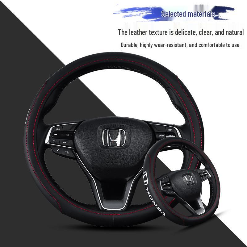 Honda Civic Accord Fit Steering Wheel Cover: Fits Crider, Jade, Odyssey, XRV, Vezel, CRV, Avancier