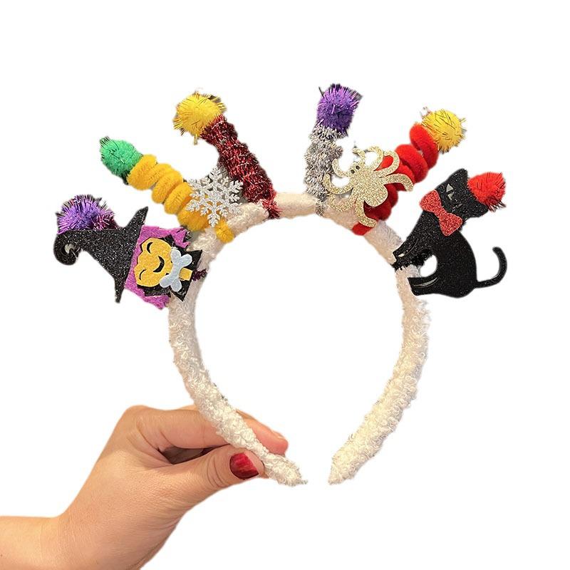 Creative Black Devil Headband: Fun Halloween Hair Accessory for Women
