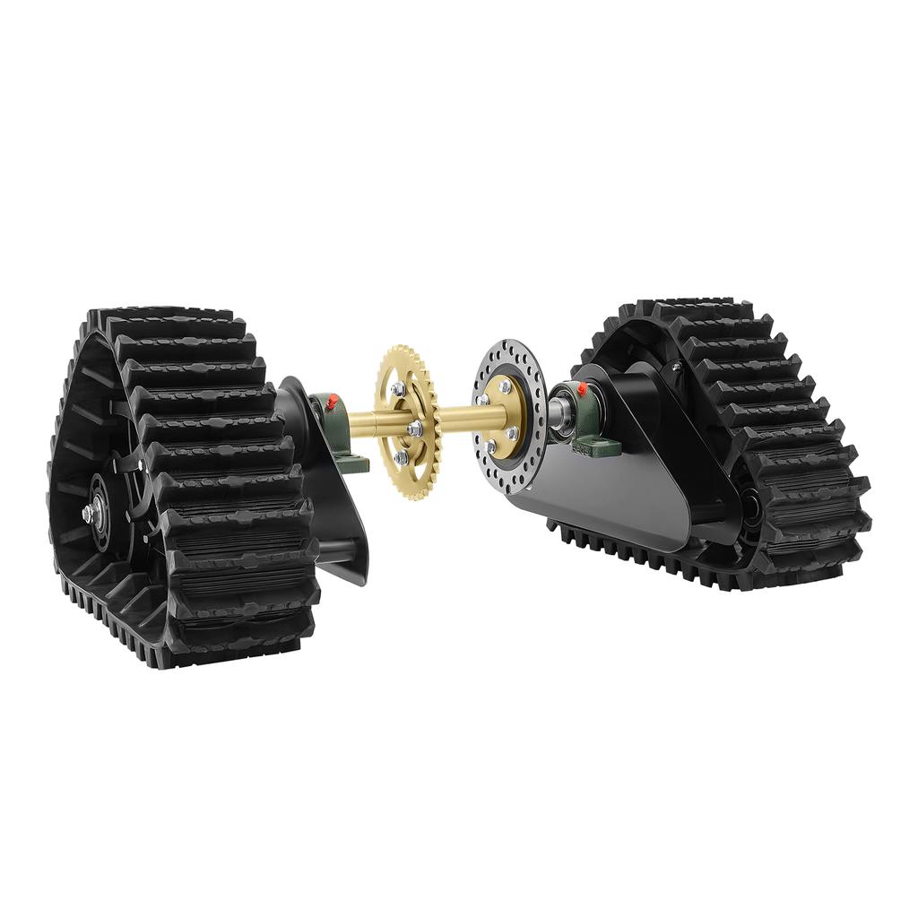 600mm Go Kart UTV Buggy Quad Rear Axle Track Assembly Kit for ATV Snow Sand Snowmobile- Rear Axle Track Replacement Pro Kits