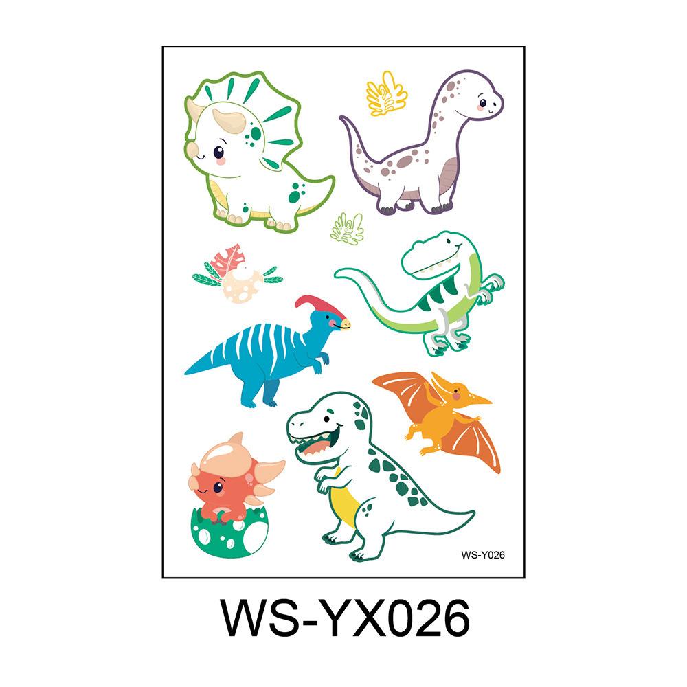 Cross Border Children's Cartoon Tattoo Stickers Space Dinosaur Boy Girl Cute Temporary Waterproof