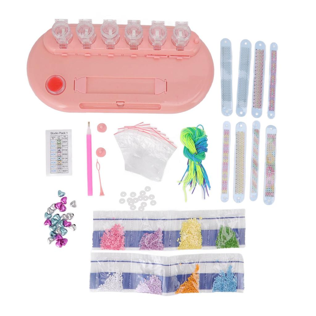 Adjustable Diamond Painting Bracelet Colorful Dot Diamond Decorative Wristband DIY Puzzle Toys