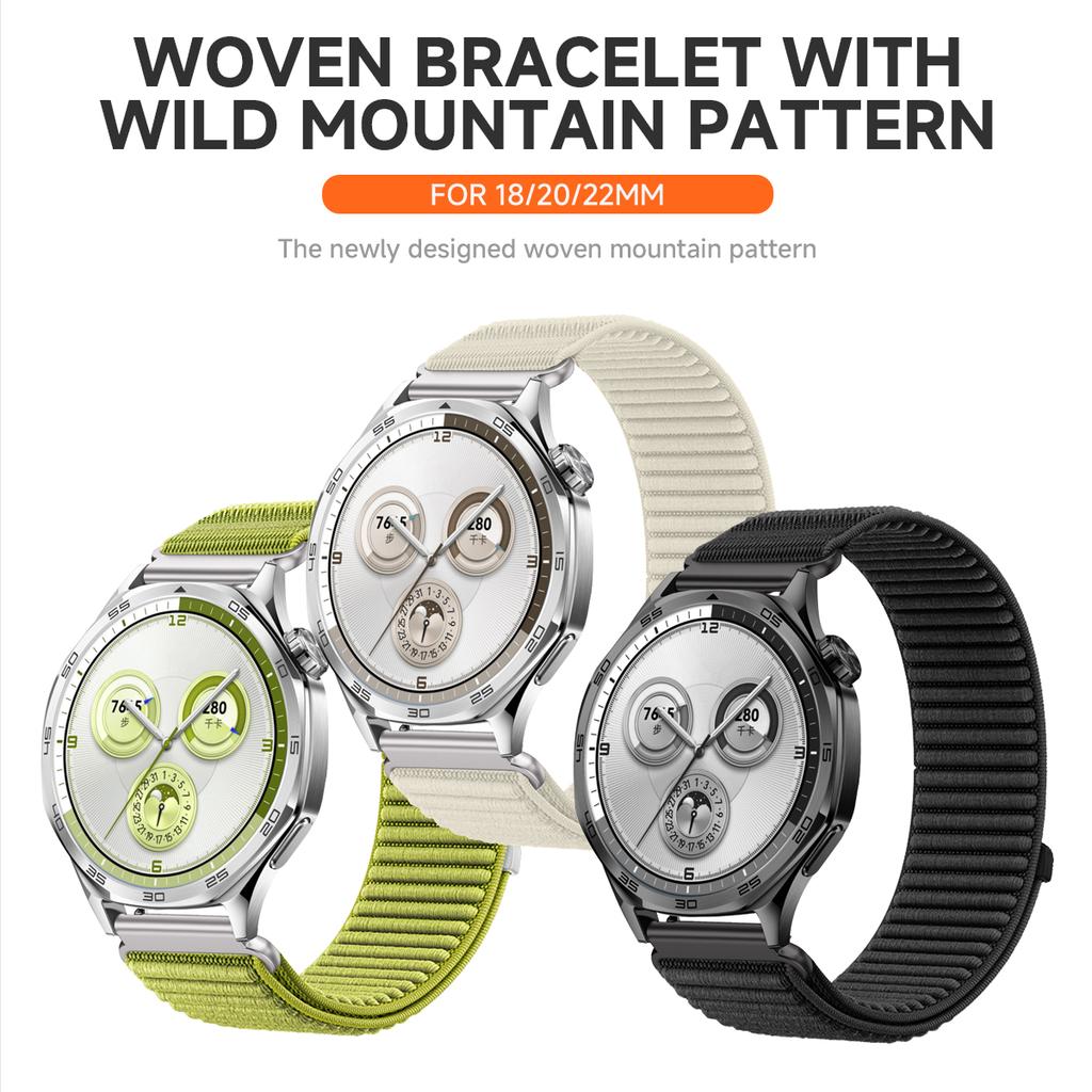 22mm 20mm 18mm Sports Nylon Band for Huawei Watch GT5 4 46mm Weave Bracelet for Huawei Watch GT5 GT4 41mm GT5 Pro 42mm Strap