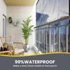 Waterproof Outdoor Cover: Clear Rainproof Tarp with Seal Ring for Patio, Chicken Coop, Porch Canopy & Camping