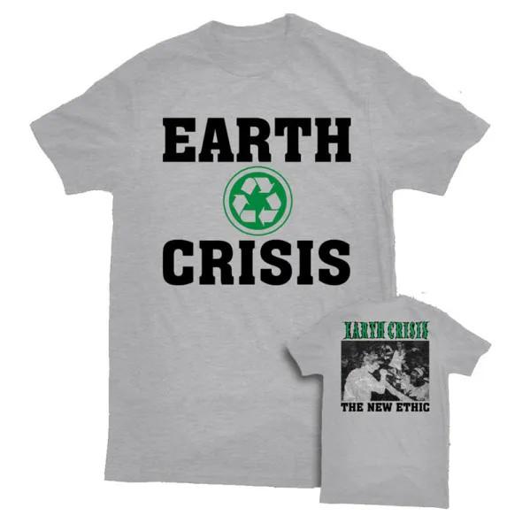 EARTH CRISIS ´Recycle´ Sports Grey Rock Concert Unisex T-Shirt ZA712