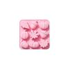 9-layer Silicone Mold For Chocolate Cake And Handmade Soap Autumn Harvest Theme With Oak Leaf Design