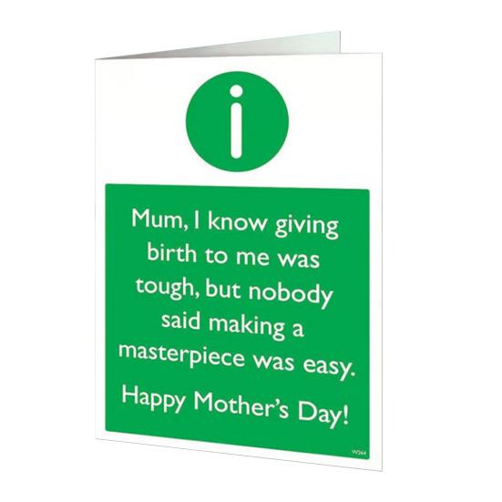 Funny Mother's Day Card Outstanding Mum Rating Review Greeting Card with Envelope Humorous Mom Appreciation Card Unique Gift from Daughter or Son