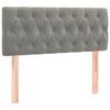 VidaXL Headboard Bedroom Furniture Bed Accessory Single Bed Headboard Interior Light Grey 346334