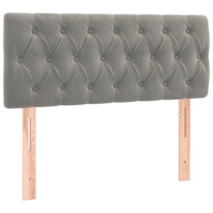 VidaXL Headboard Bedroom Furniture Bed Accessory Single Bed Headboard Interior Light Grey 346334