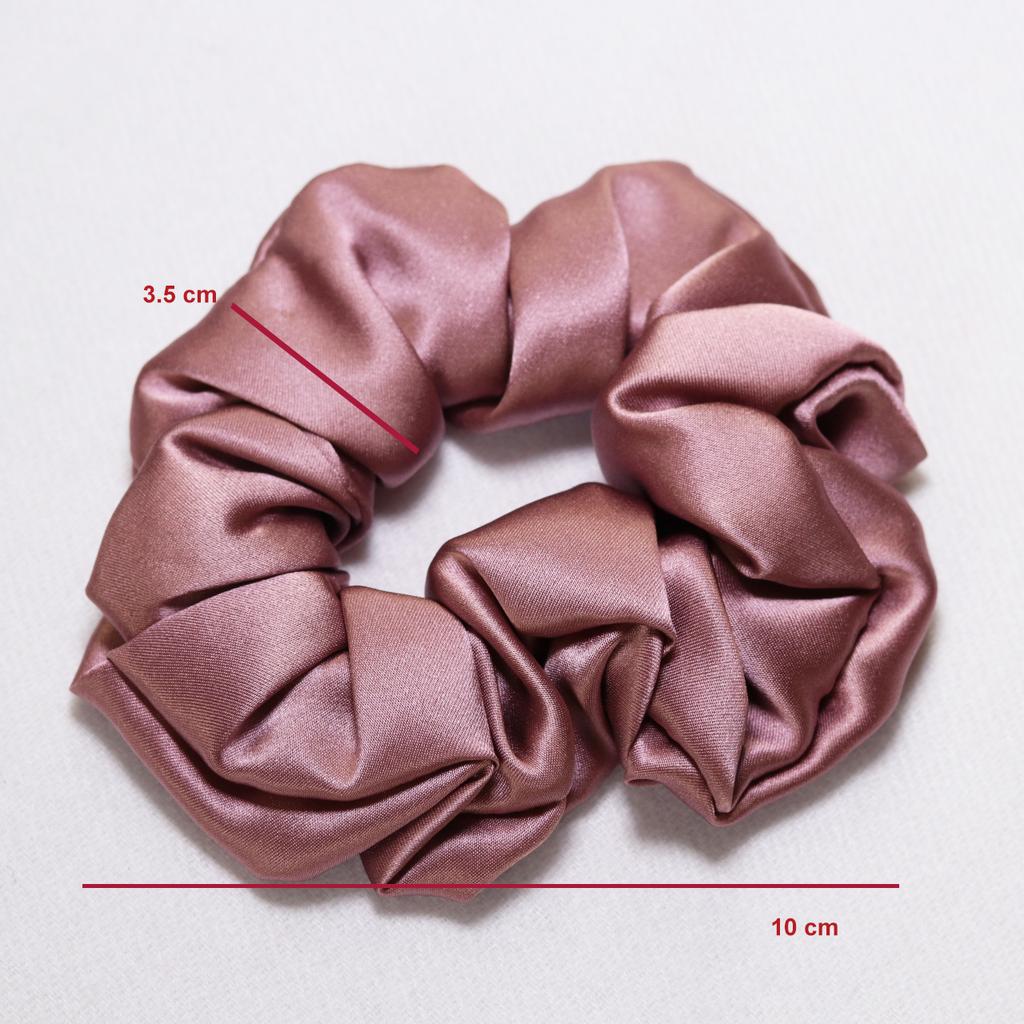 100% Naturalne Jedwabne Gumki do Włosów Akcesoria Elastyczne Gumki do Kucyka Charmeuse Opaski do Włosów Gumki dla Kobiet Dziewcząt 3,5CM