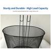 28*23*23cm Bike Front Basket Iron E-Scooter E-bike Basket Bicycle Front Handlebar Basket