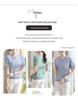 Mom's Summer Ice Silk Short-Sleeve Top for Middle-Aged Women