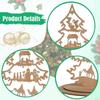 Christmas Decoration Tree Decorative Wooden Sign Desktop Ornament for Holiday