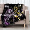 Murder Drones Theme Printed Blanket - Perfect for Couch, Bed, Travel & Outdoor Use | Machine Washable, Cozy & Durable.