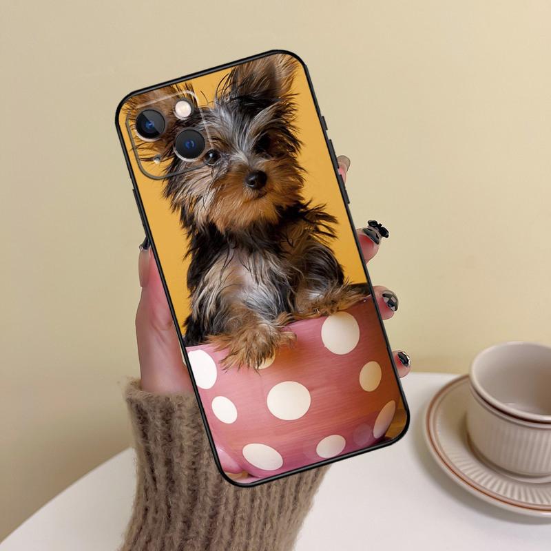 Yorkie Yorkshire Terrier Phone Case For iPhone 17 Pro Max 14 13 12 11 15 16 Pro Max Mini Plus 16e 17 Air Cover Funda