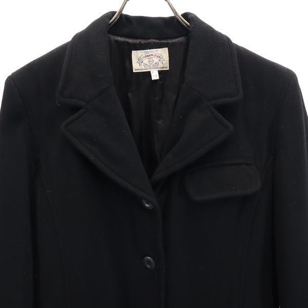 ARMANI JEANS Made in Italy Wool Blend Chester coat USA8 black Women Used
