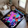 Huntrx: Neon Heroes Area Rug Perfect for Foyer Playrooms Outdoor Game Room Anti-slip Rug Office Home Decor Luxury Gift for Birthday, Christmas, Weddin