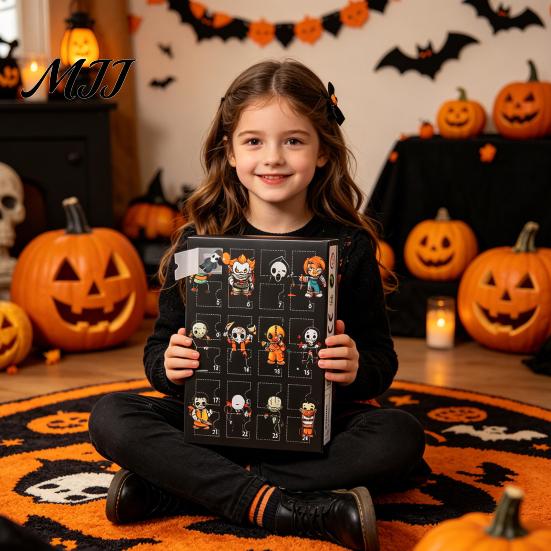 Halloween Gift for Friends Advent Calendar 2026, 24 Day Countdown Box, Spooky Daily Box Holiday Party Favor Kids Adults, Horror Themed