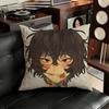 Cartoon Character Dazai OOsamu Pillow Case Sofa Living Room Bedroom Headboard Backrest Cushion Square Cushion Nap Time