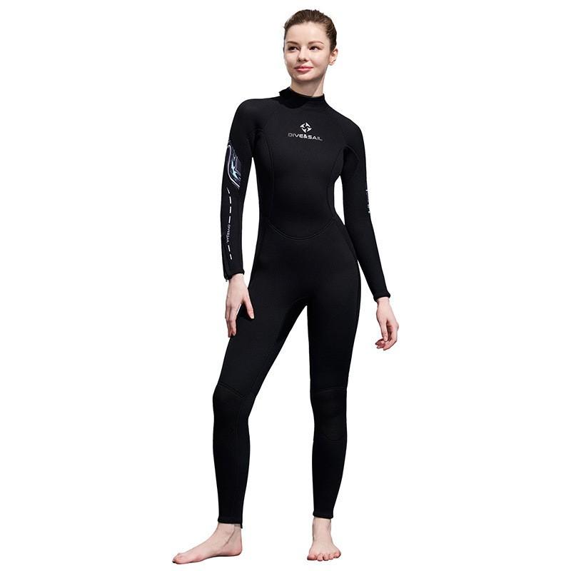 Womens 3mm Full Wetsuit Scuba Diving Snorkeling Surfing Jellyfish Protection Warm Thermal Neoprene Dive Suit