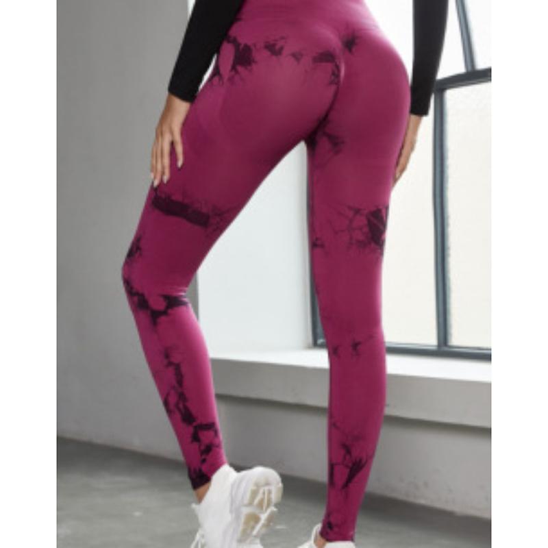 Seamless Tie Dye Sports Tight Fitness Yoga Leggings Pants Women Slim Fit High Waist Legging Trousers Women Fashion Push Up Running Yoga Legging 25600