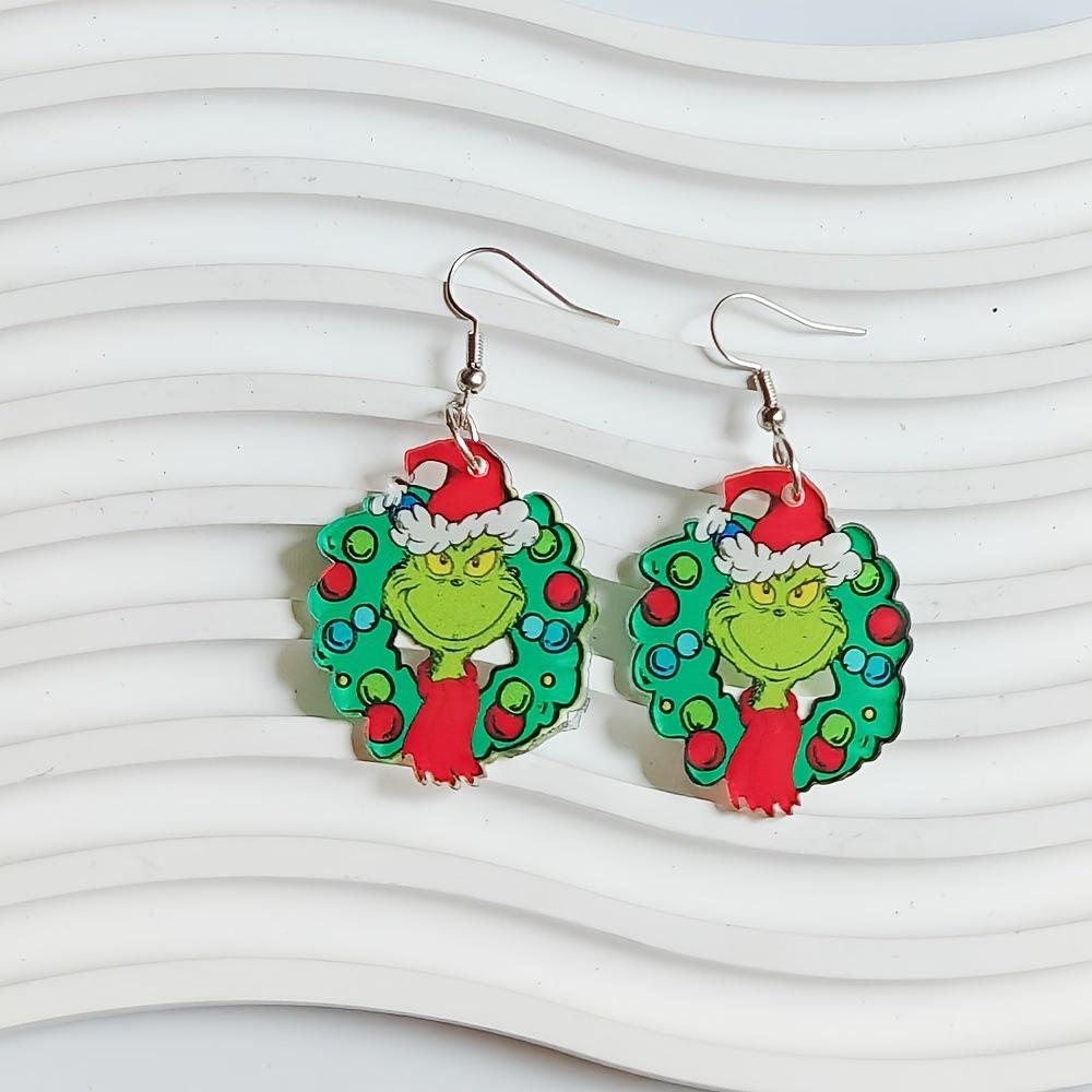 

Grinch Christmas & Halloween Cartoon Acrylic Earrings