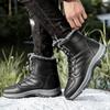 Winter Men's Boots Windproof Snow Boots Warm Plus Velvet Men's Cotton Shoes Non-slip Hiking Boots Comfortable Male Casual Shoes