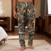 Pantaloni casual da uomo con coulisse, tasche e polsini, pantaloni da casa per dormire