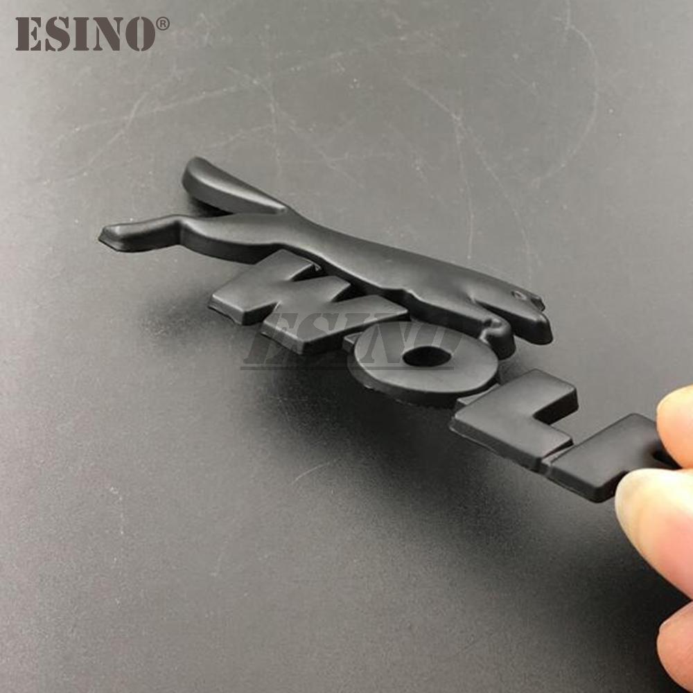 3D Wolf Racing Car Trunk Zinc Alloy Emblem Rear Body Tailgate Accessories Adhesive Styling Badge for Ford Focus ST Mustang GT чёрный