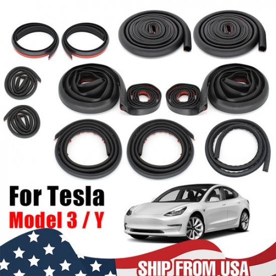 Самоклеящаяся шумопоглощающая резиновая уплотнительная лента для Tesla Model 3 Y (США)