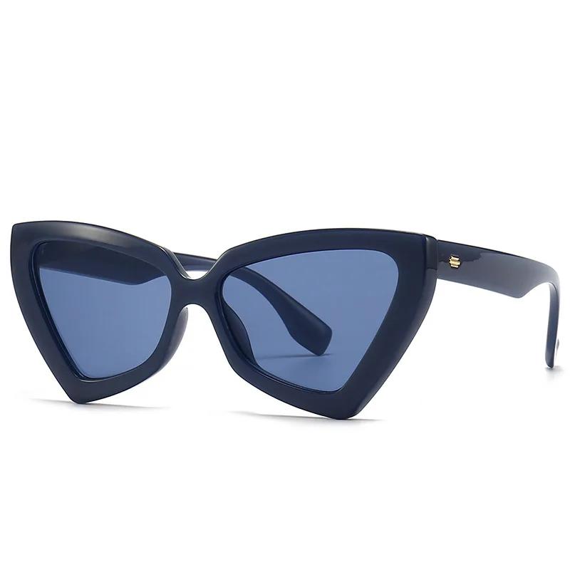 Women Fashion Retro Cat Eye Large Frame Sun Glasses Ladies Sun Shades Sunglasses For Female Outdoor Eyeglasses