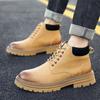 Martin Boots Men's 2025 Autumn and Winter Velvet Thickened Warm Rhubarb Boots Casual Trend British Tooling Boots 2025