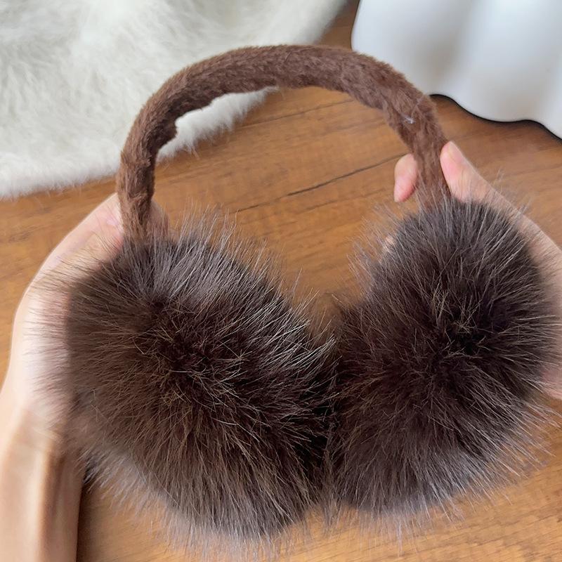 Fashion Soft Faux Fur Ear Warmer Winter Earmuffs For Women Men Solid Color Earflap Outdoor Cold Protection Ear-Muffs Ear Cover