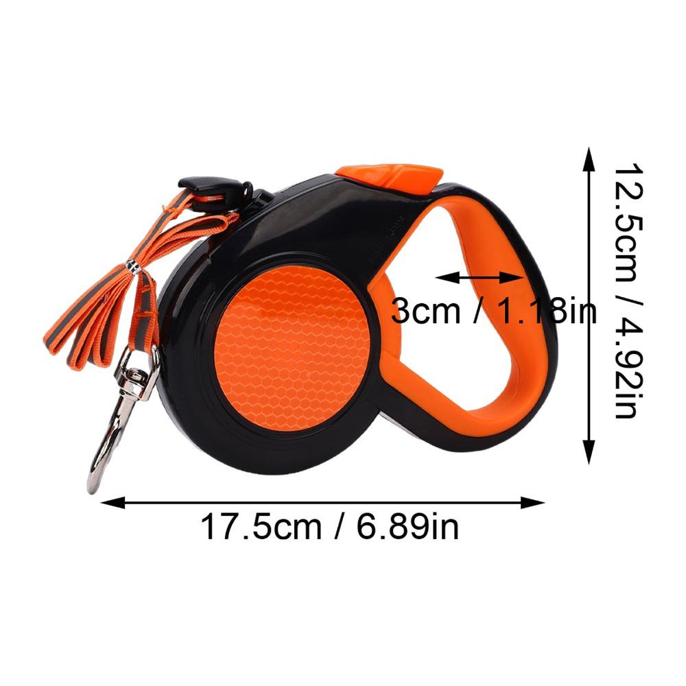 Auto Retractable Retractable Dog Leash Reflective Nylon Pet Traction Rope Dog Lead Dog Training