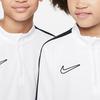 Nike Dri-FIT Academy 23 Logo Haftowane Color Block Rozpinana na pół zamek Bluza Piłkarska Dziecięca biała DX5470-100