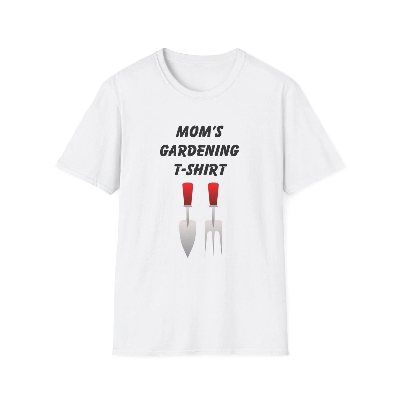 Mom s Gardening T-Shirt Mother s Day Cotton Gift Tee L