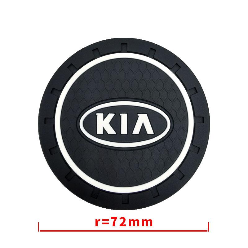 1/2pcs Non-slip Car Water Cup Mat Anti-slip Bottle Holder Coasters For KIA sportage ceed sorento cerato optima picanto rio soul k3 k5 Car Accessories