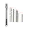 11pcs Drilling Rotary Tool Manual Twist Drill Bit Watchmaker Pin Vice Watch Repair Tools Mini Hand Drill Woodworking Tools
