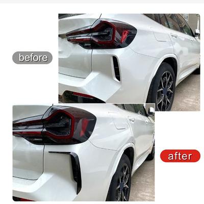 Car Glossy Black Rear Bumper Splitter Spoiler Rear Canard Air Vent Trim For BMW X3 G01 LCI M Sport 2025-2025 Auto Supplies