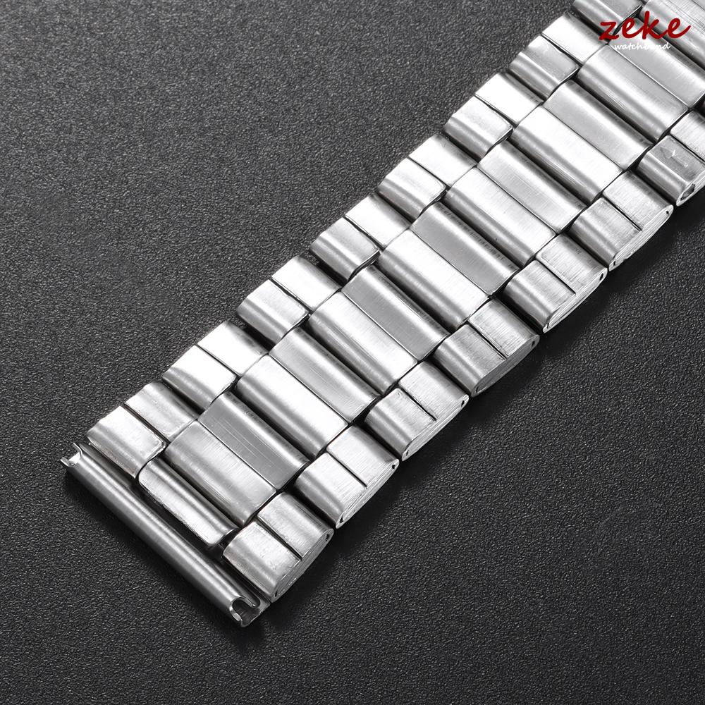 Stainless Steel Watch Band Universal 18mm 20mm 22mm Strap Metal Folding Buckle Bracelet Men's Women's Watch Belt Accessories