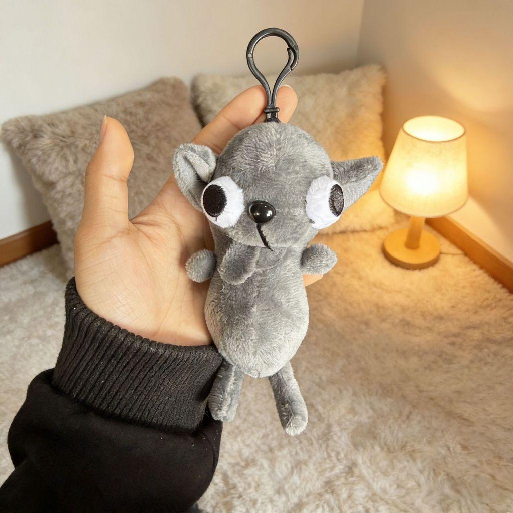 Plush Chihuahua Keychain With Funny Tongue Design For Animal Lovers