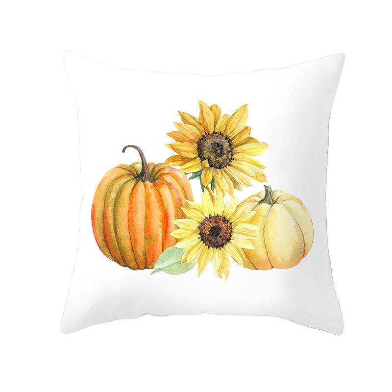 New Halloween Pumpkin Pillow Cover Home Peach Skin Home Decoration Supplies Cushion Waist Pillow Cover