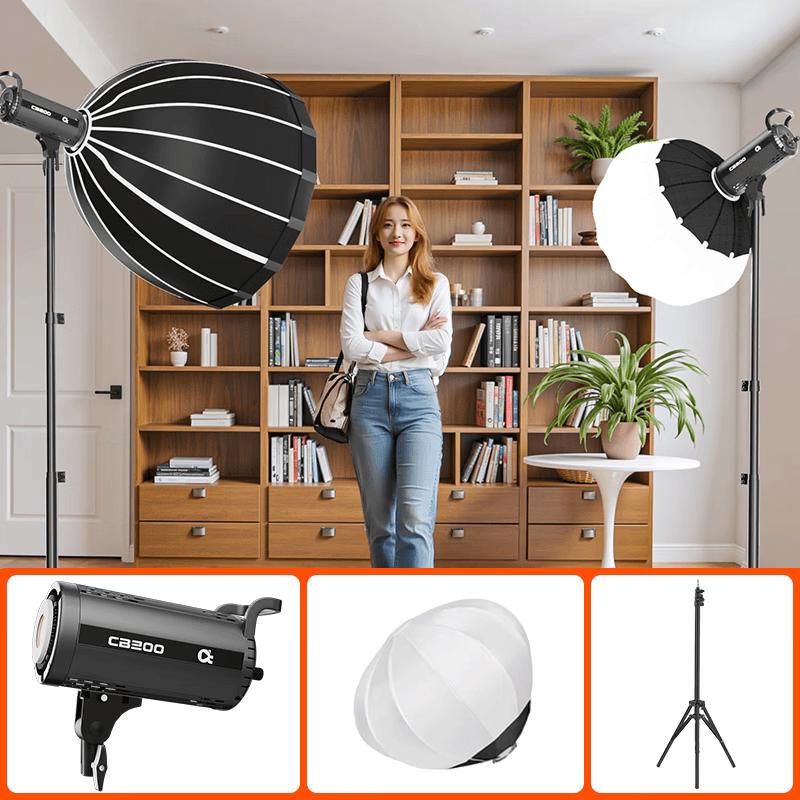 Oton CB200 200W Bi-color LED Studio Light Kit