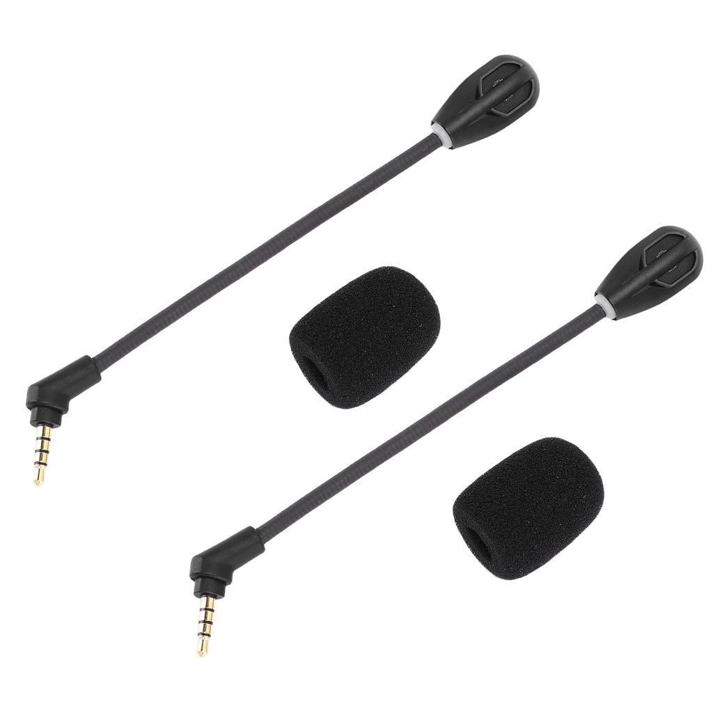 2Pcs Microphone Replacement for HyperX Cloud Flight S Noise Canceling 3.5mm Plug Detachable Mic