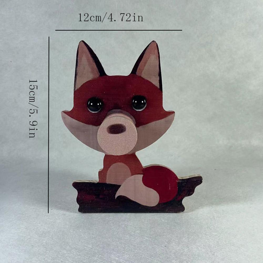 

Wooden Glasses Display Stand Non-slip Glasses Display Rack Freestanding kangaroos foxs Eyeglass Show Holder Home Supplies