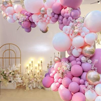 109x Kit Baloane de Petrecere pentru Decoratiuni din Latex pentru Arcul Baloanelor Aniversare