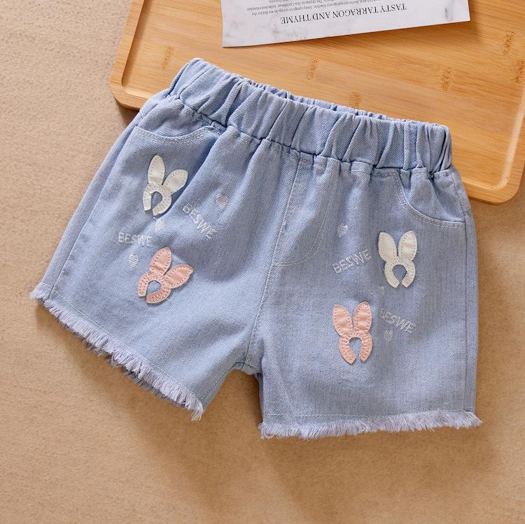 Summer Girls Denim Shorts Children's Casual Short Pants