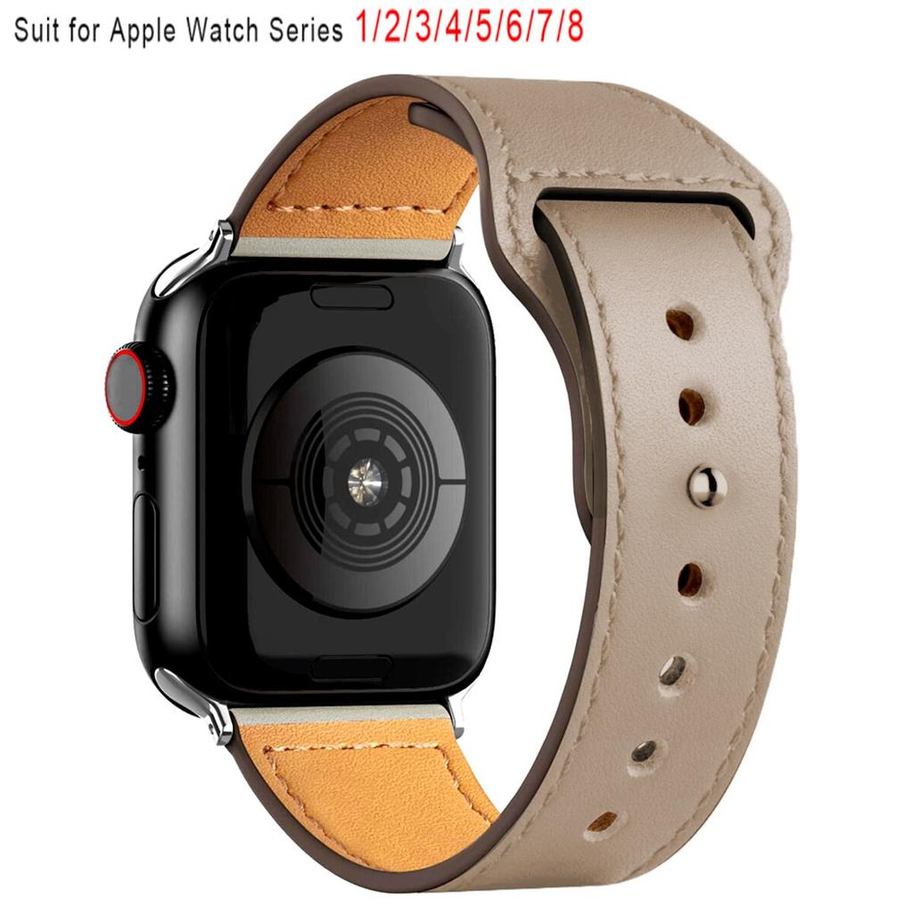 Classic Leather Band For Apple Watch Ultra 49mm 44mm 40mm 38mm/42mm Wrist Bracelet 45/44mm Strap IWatch Series 8 7 3 4 5 6 SE 41mm 45mm