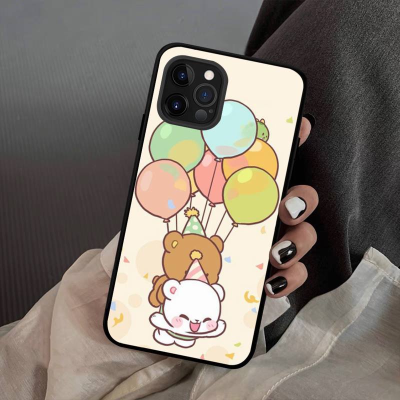 Niedliche Cartoon Bär Handyhülle Silikon Weich für iPhone 14 13 12 11 Pro Mini XS MAX 8 7 6 Plus X XS XR Hülle