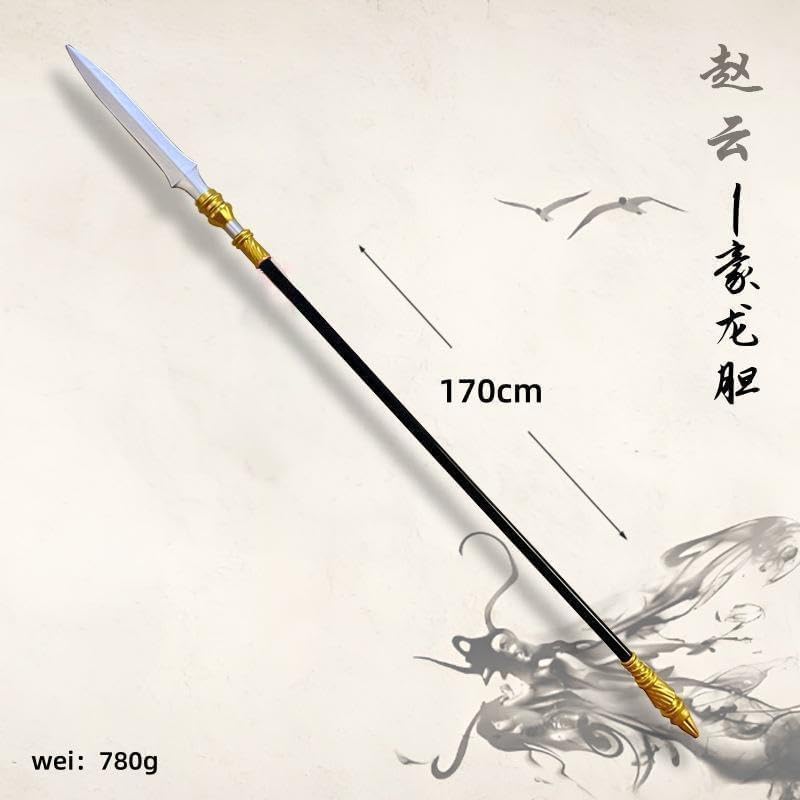 [Nekogamiyama] Romance of the Three Kingdoms General Hero Weapon Zhao Yun Zilong Spear Total Length 170cm  Replica Cosplay Children's Interior